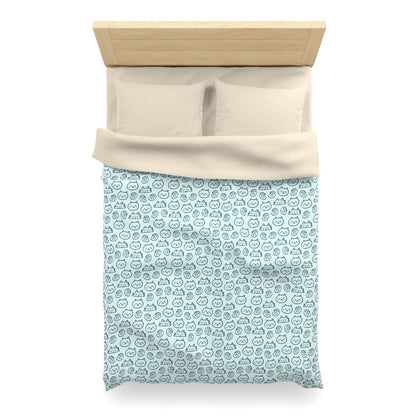 Cat Lovers Microfiber Duvet Cover