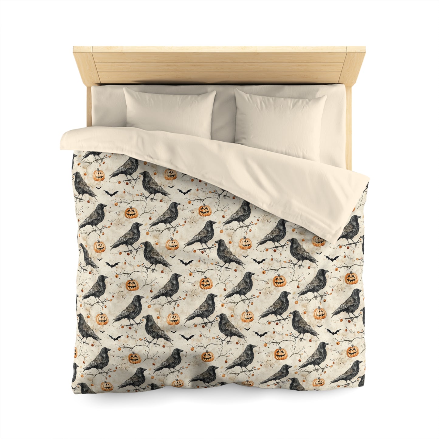 Crow & Gourd Microfiber Duvet Cover