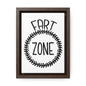 Fart Zone  2 Canvas Wraps, Vertical Frame