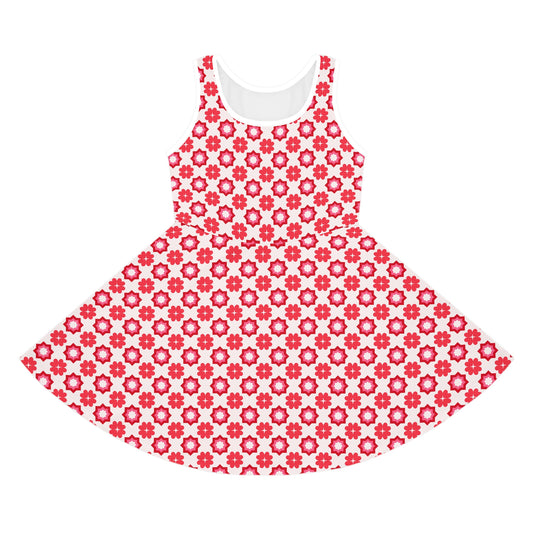 Scarlet Star Garden Girls' Sleeveless Sundress