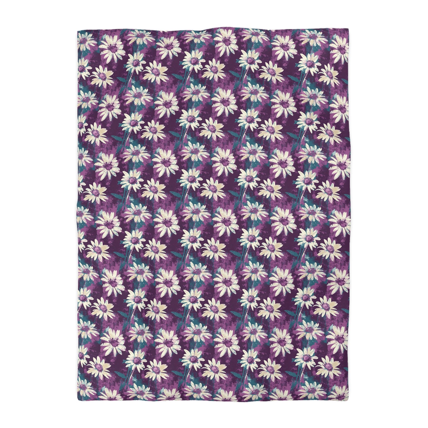 Twilight Daisy Meadow Microfiber Duvet Cover