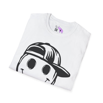 Melty Smiley Face w/Hat Adult T-shirt