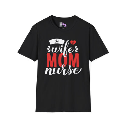 Wife Mom Nurse Adult T-shirt