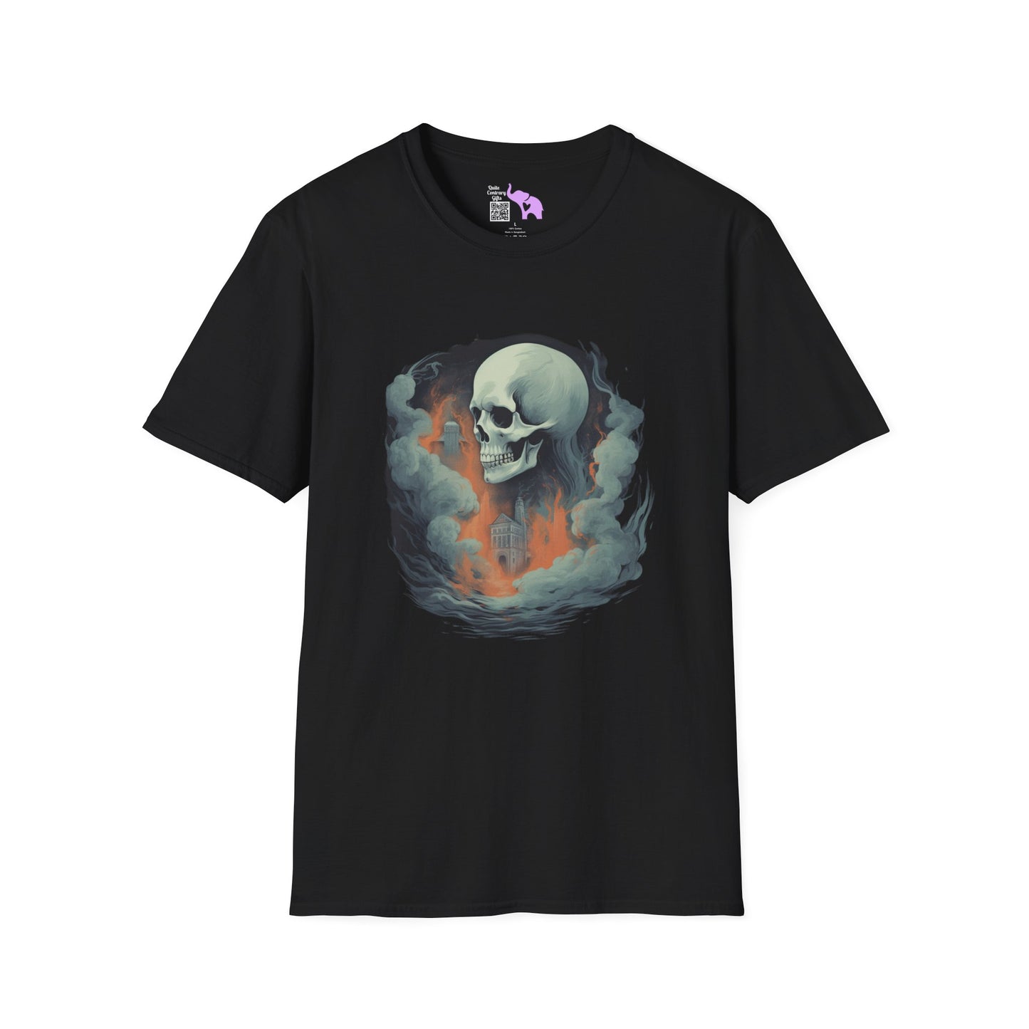Creepy Ghost 9 Adult T-shirt