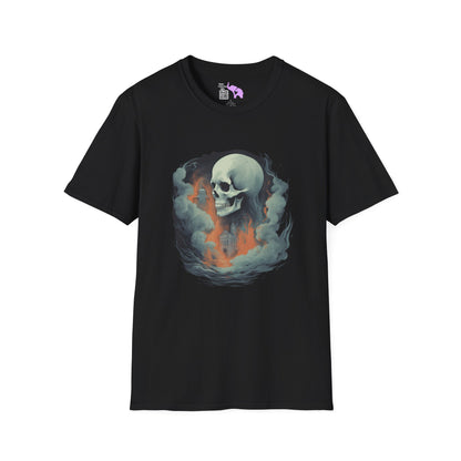 Creepy Ghost 9 Adult T-shirt