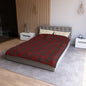 Crimson Flutter Microfiber Duvet Cover