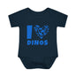 I Love Dinos (Dino Heart) Infant Baby Rib Bodysuit