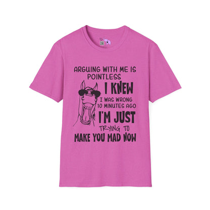 Arguing With Me is Pointless... Adult T-shirt