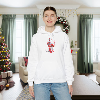 Candy Cane Kitten Heavy Blend™ Hooded Sweatshirt