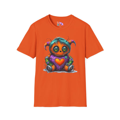 Patchwork Pumpkin Heart Adult Unisex Tshirt