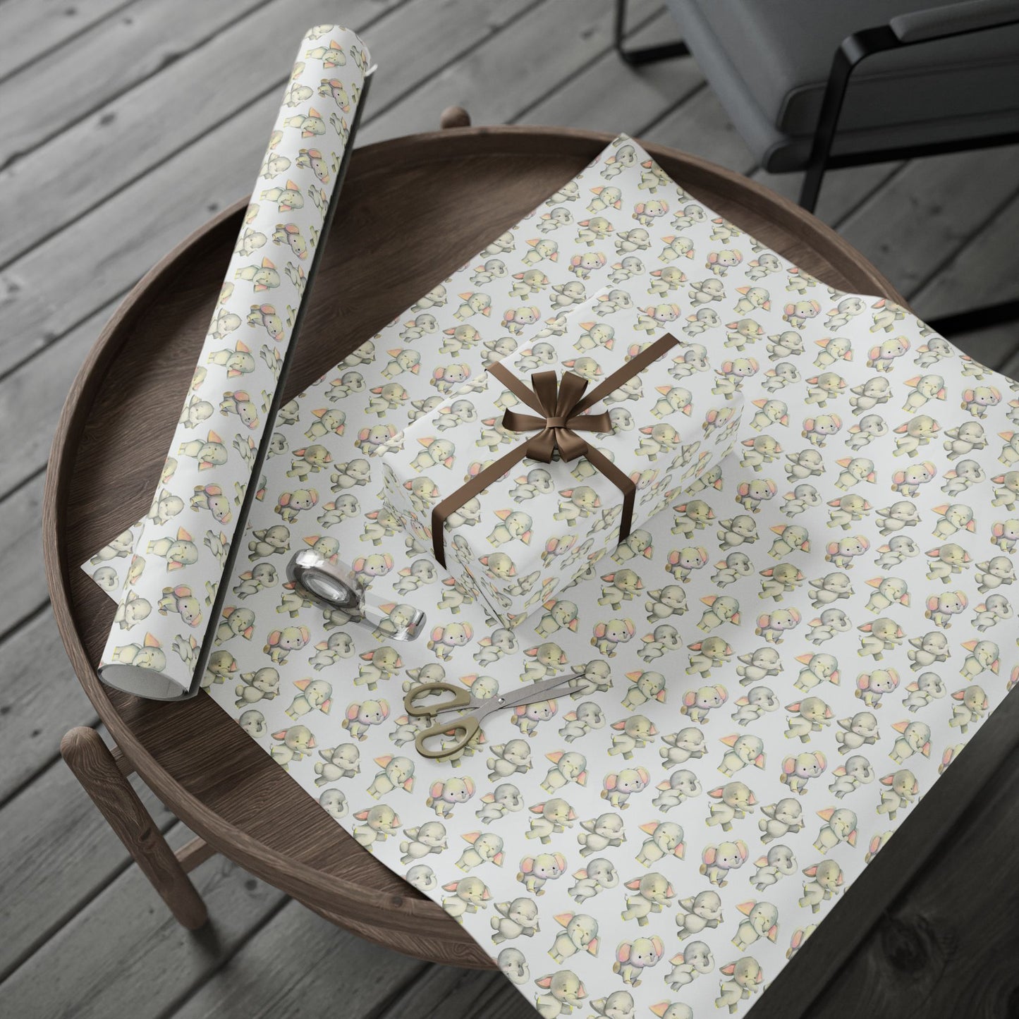 Dancing Elephants Wrapping Paper