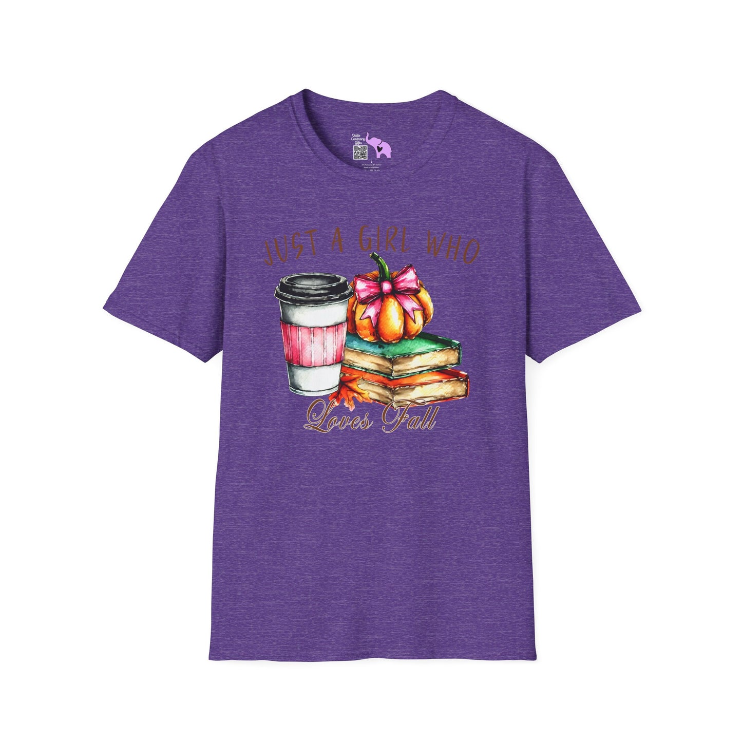 Just A Girl Who Loves Fall Adult T-shirt