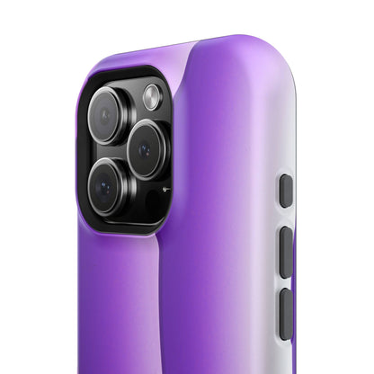 Purple Gradient Stripes MagSafe® Compatible Tough Case for iPhone