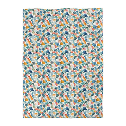 Watercolor Pebble Terrazzo Duvet Bedding Set