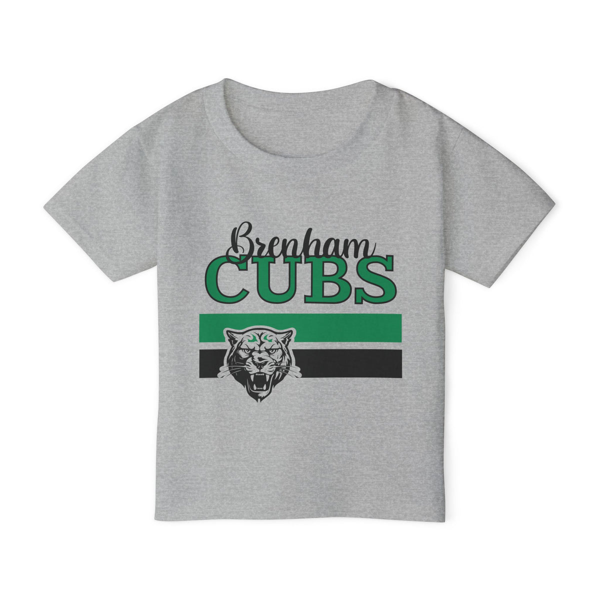 Brenham Cubs w/Mascot & Stripes Heavy Cotton™ Toddler T-shirt