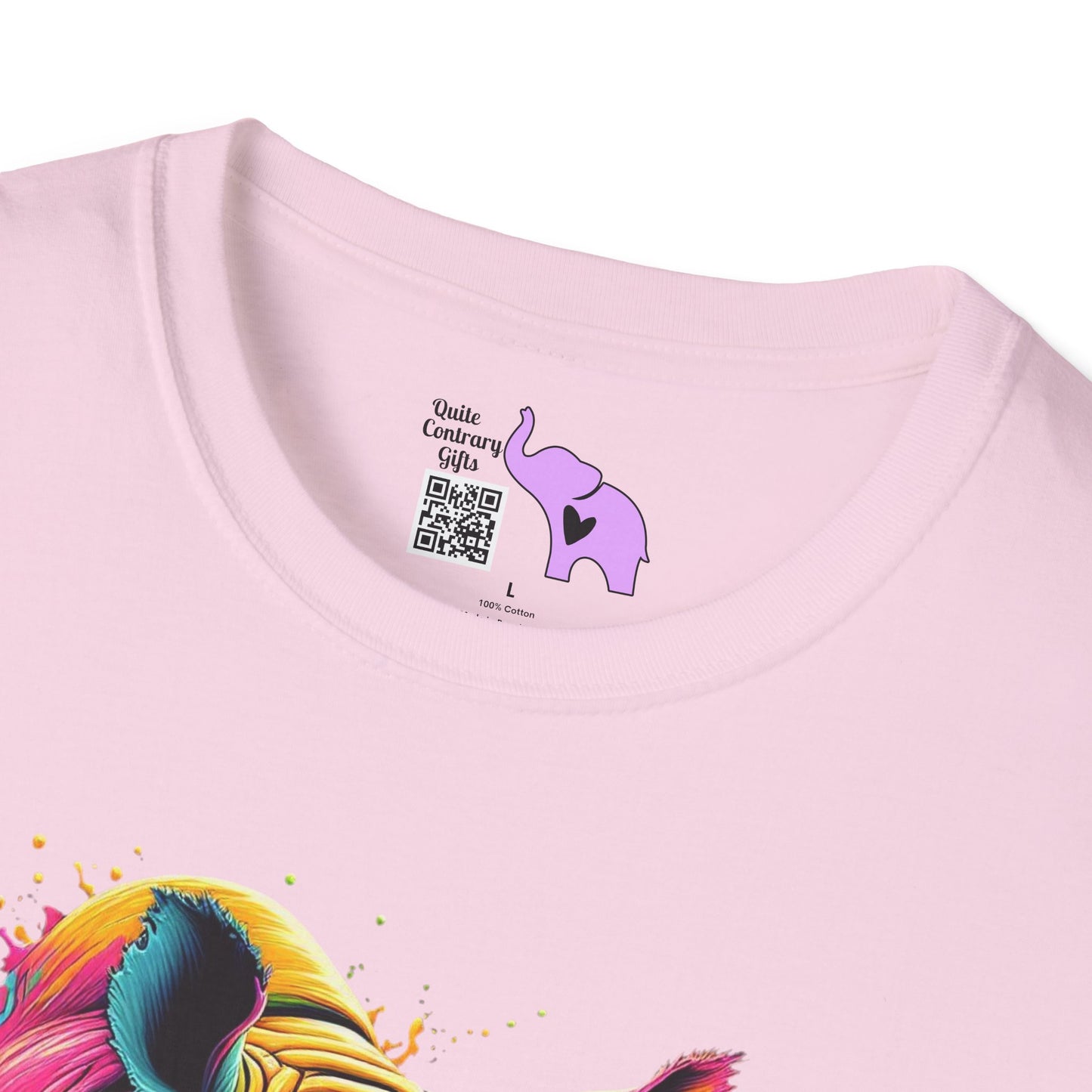 Colorful Rhino Adult T-shirt