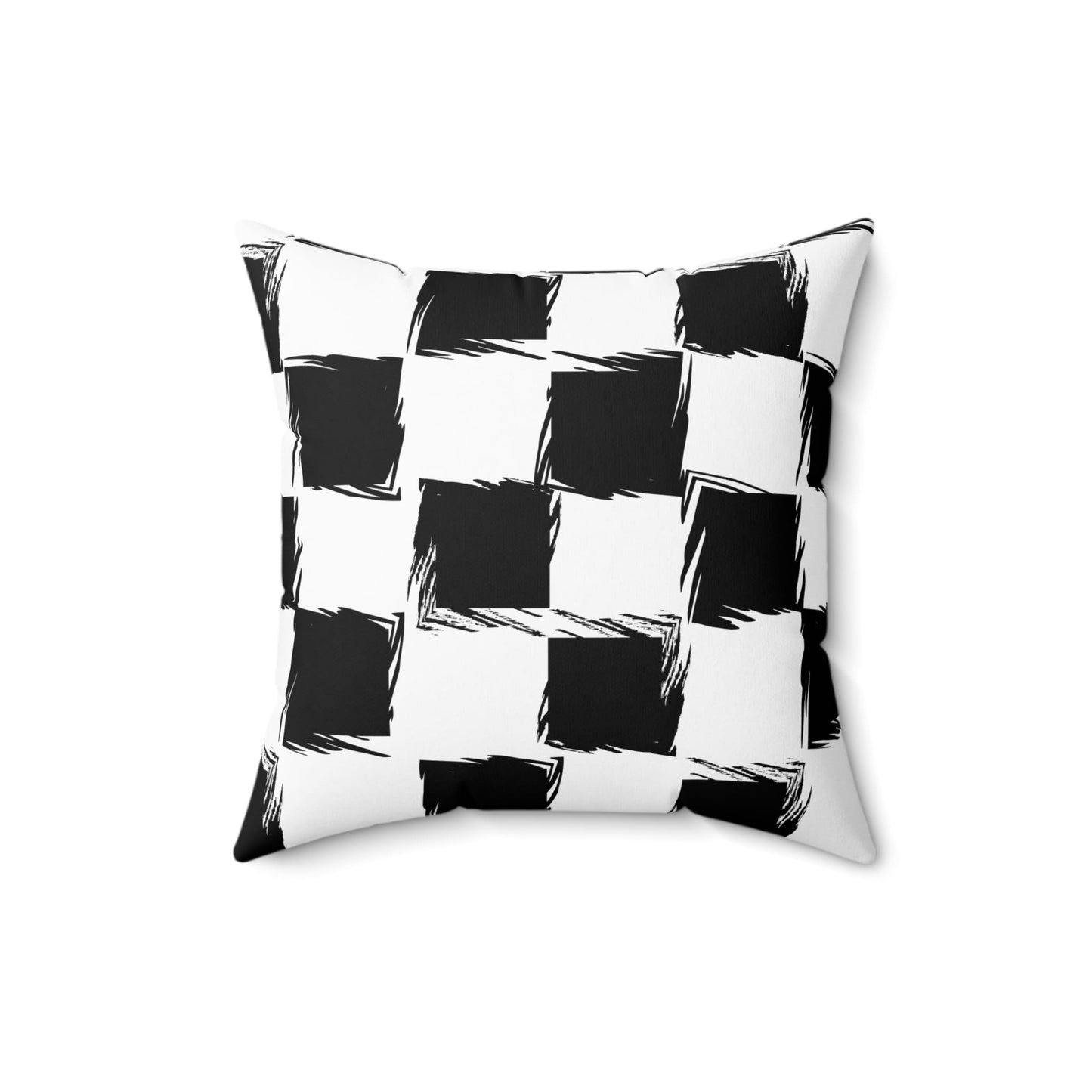 Distorted Check Throw Pillow