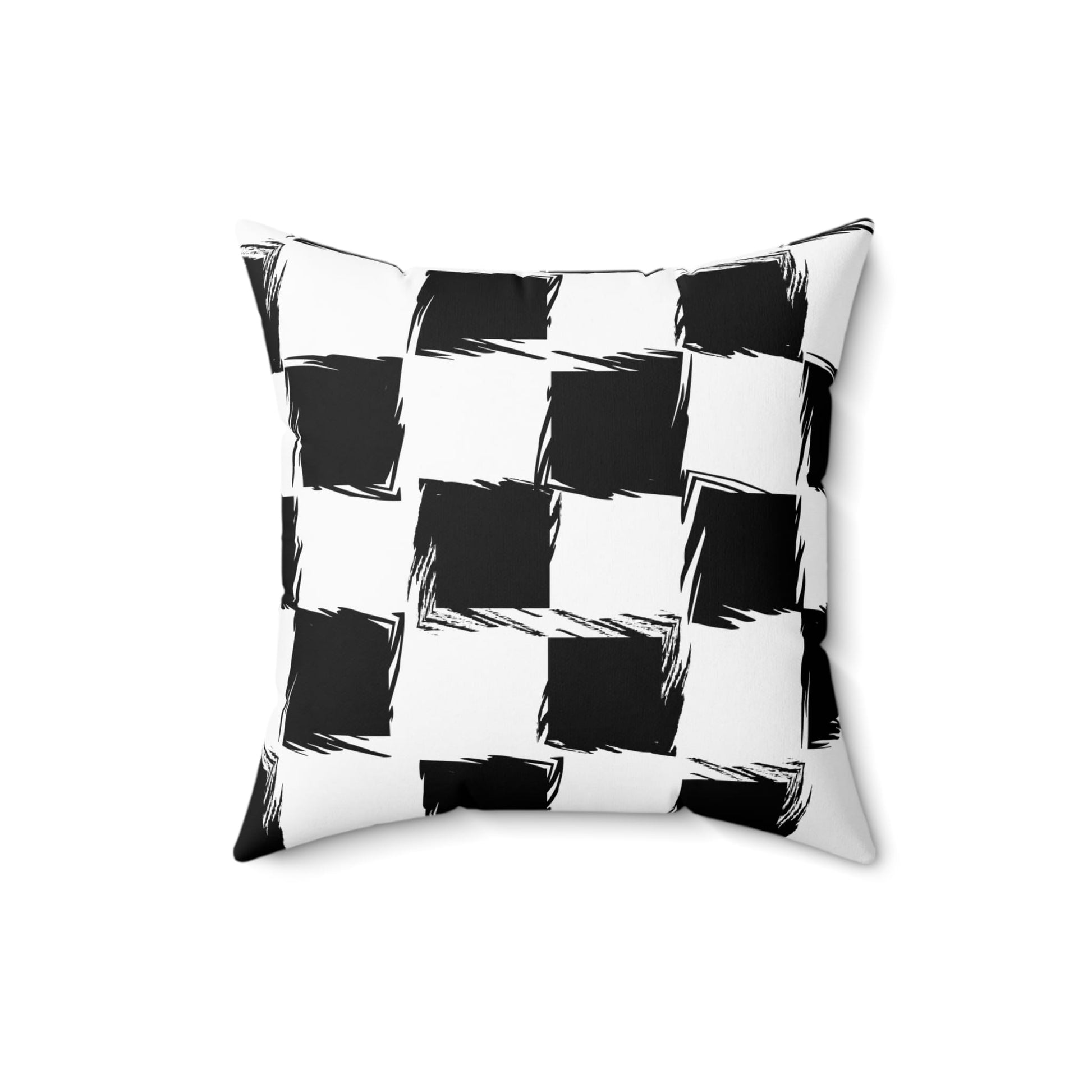 Distorted Check Throw Pillow