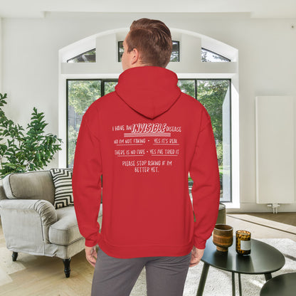 I'm An Invisible Warrior Heavy Blend™ Hooded Sweatshirt