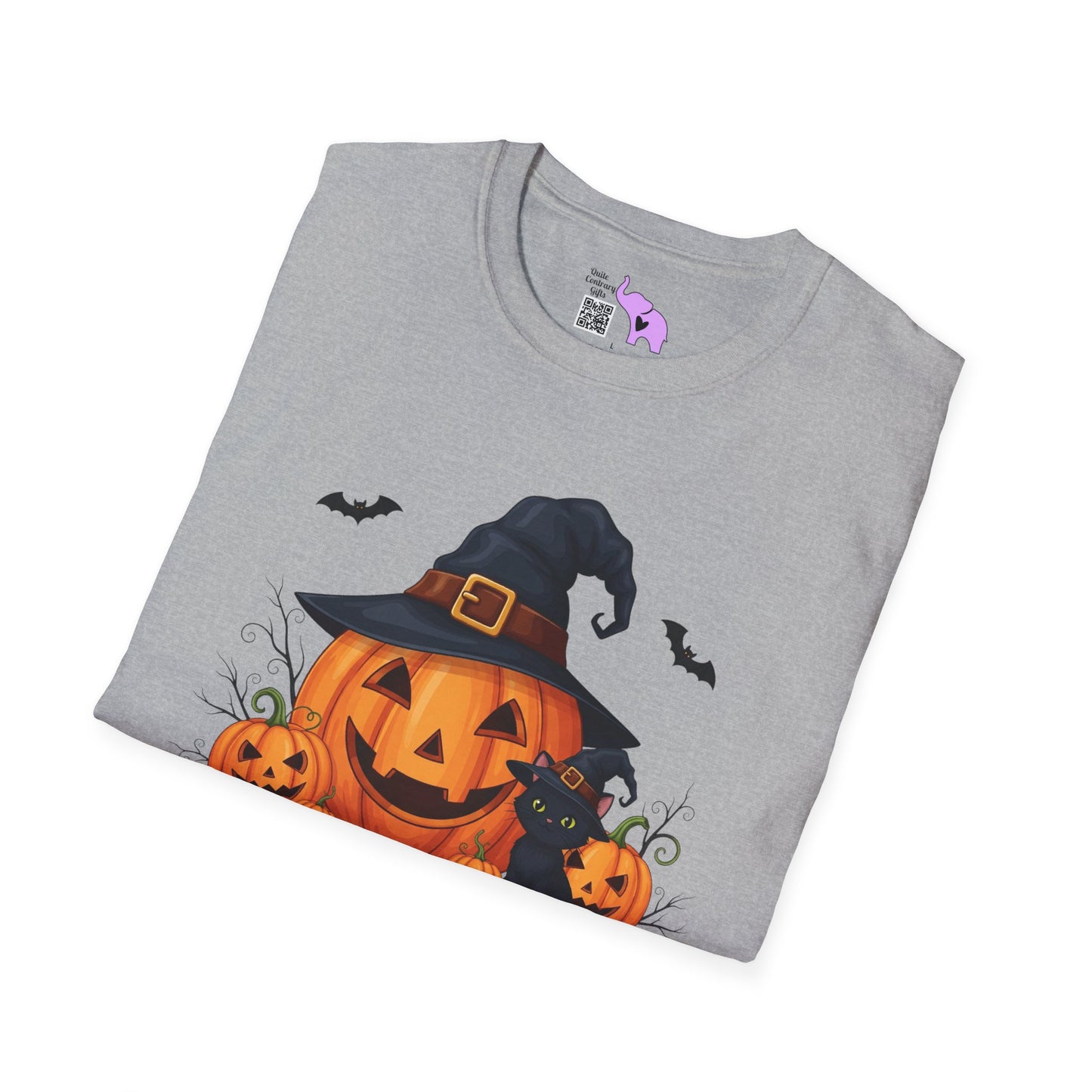 Spooky Season (Jack-O-Lantern/Black Cat) Adult T-shirt
