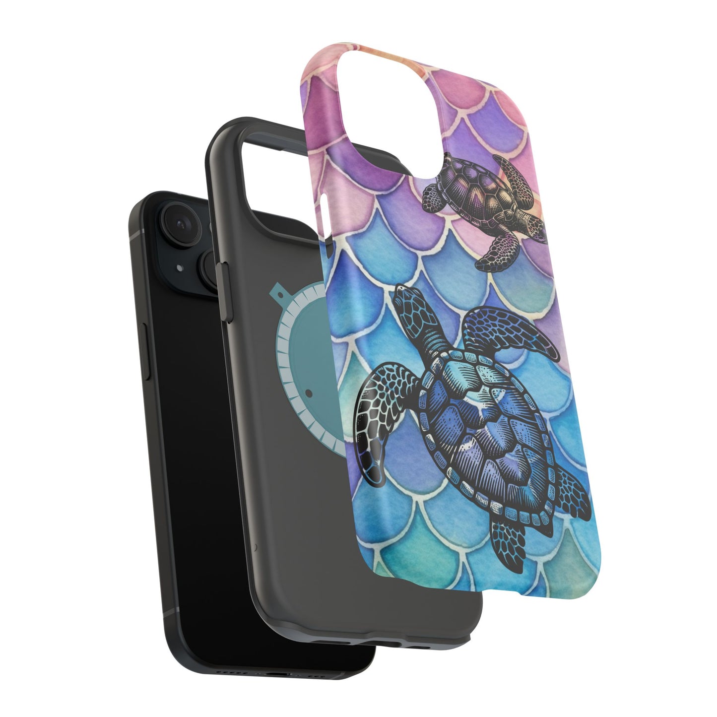 Sea Turtle Silhouette MagSafe® Compatible Tough Case for iPhone