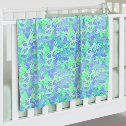 Glacier Grove Camo Baby Swaddle Blanket