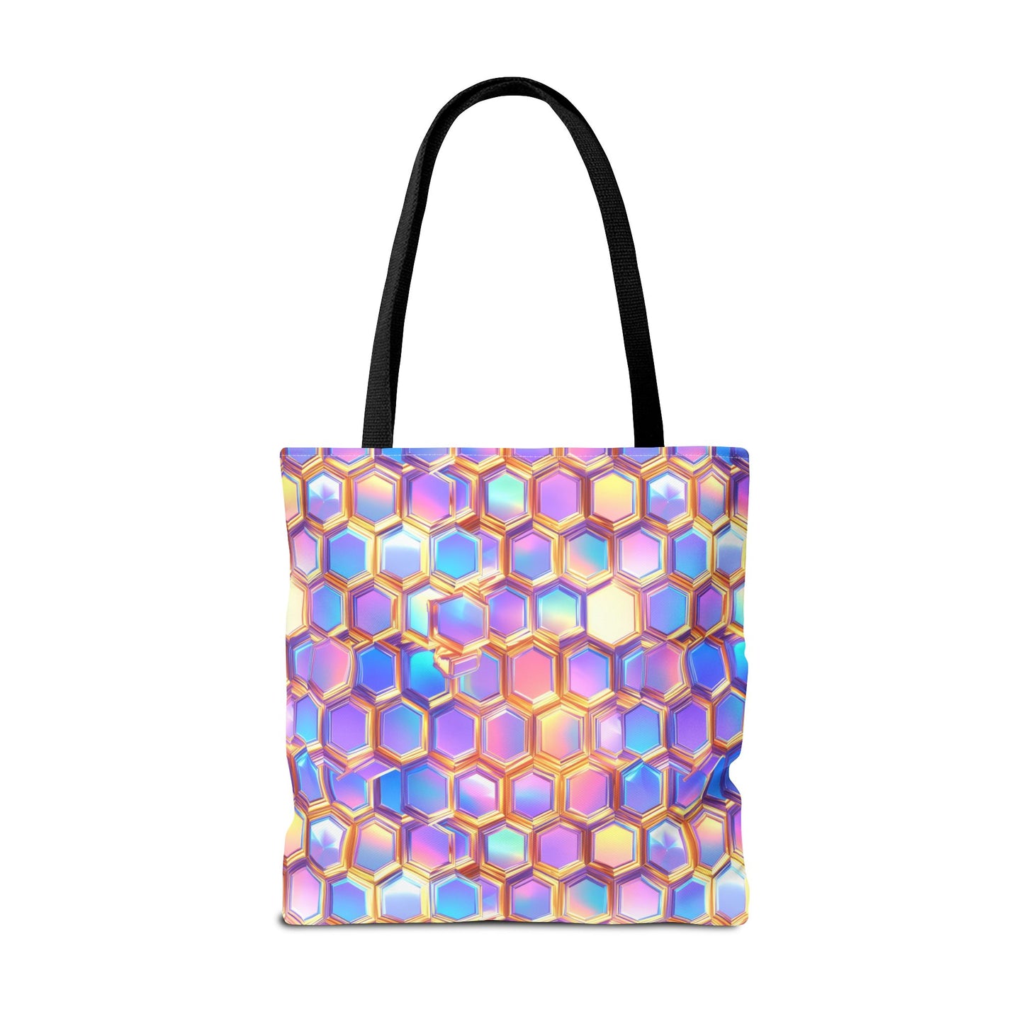 Aurora Hexagons Canvas Tote Bag