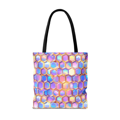 Aurora Hexagons Canvas Tote Bag