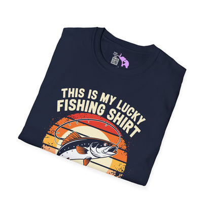 This Is My Lucky Fishing Shirt Adult T-shirt