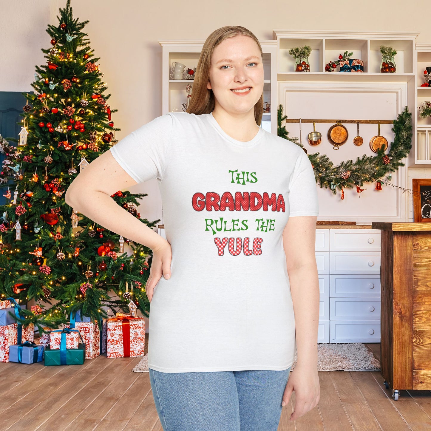 This Grandma Rules The Yule Adult T-shirt
