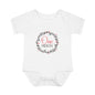 Pink Milestone Wreath Onesie-One Month