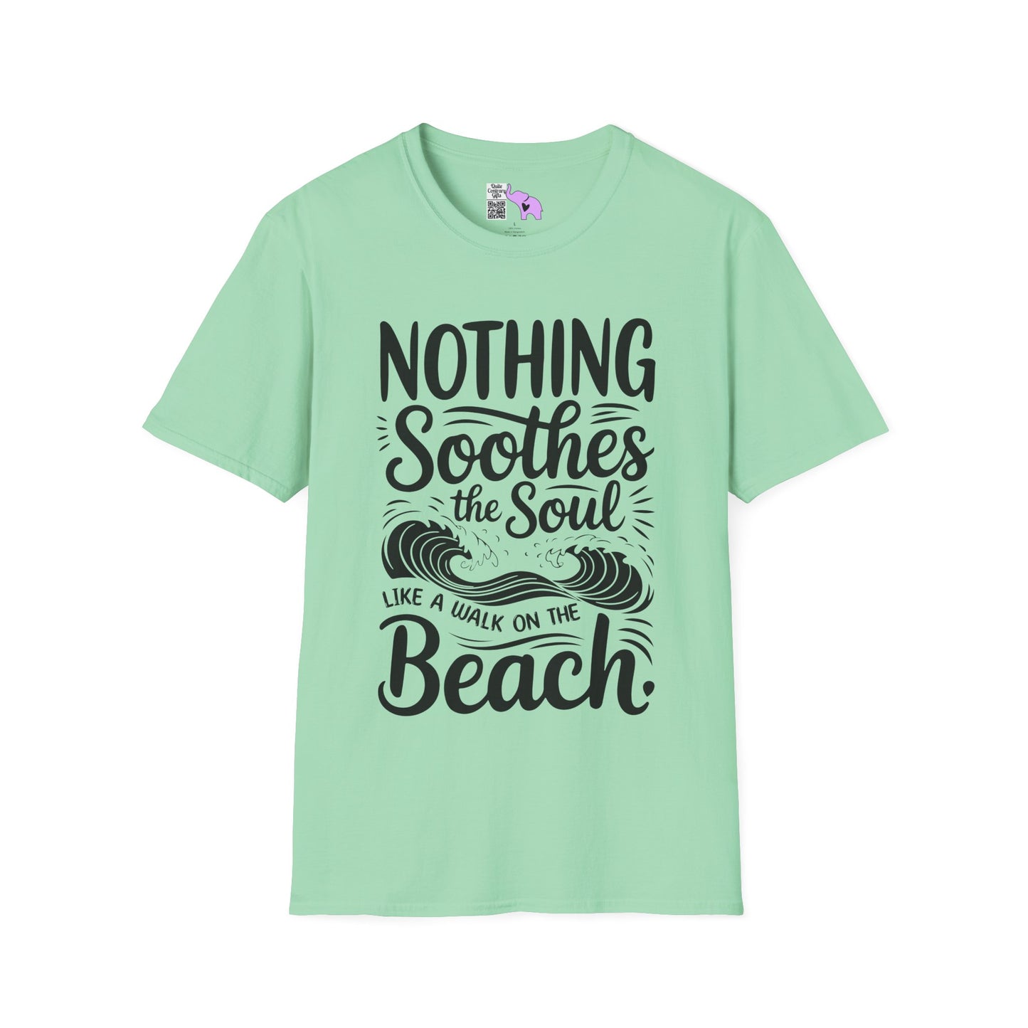 Nothing Soothes the Soul Like A Walk on the Beach Adult T-shirt