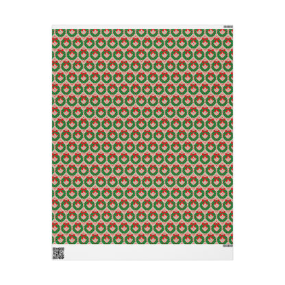 Christmas Wreaths Wrapping Paper