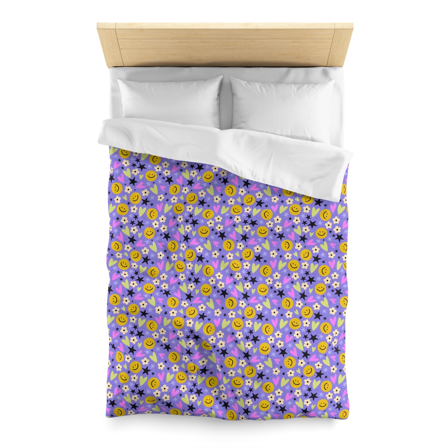 Happy Little Things Microfiber Duvet Cover