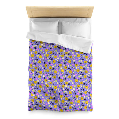 Happy Little Things Microfiber Duvet Cover
