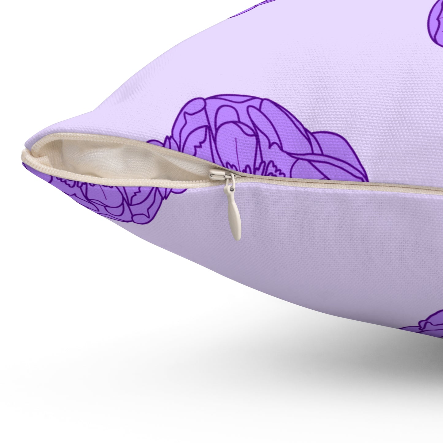 Lilac Mist Peonies Throw Pillow