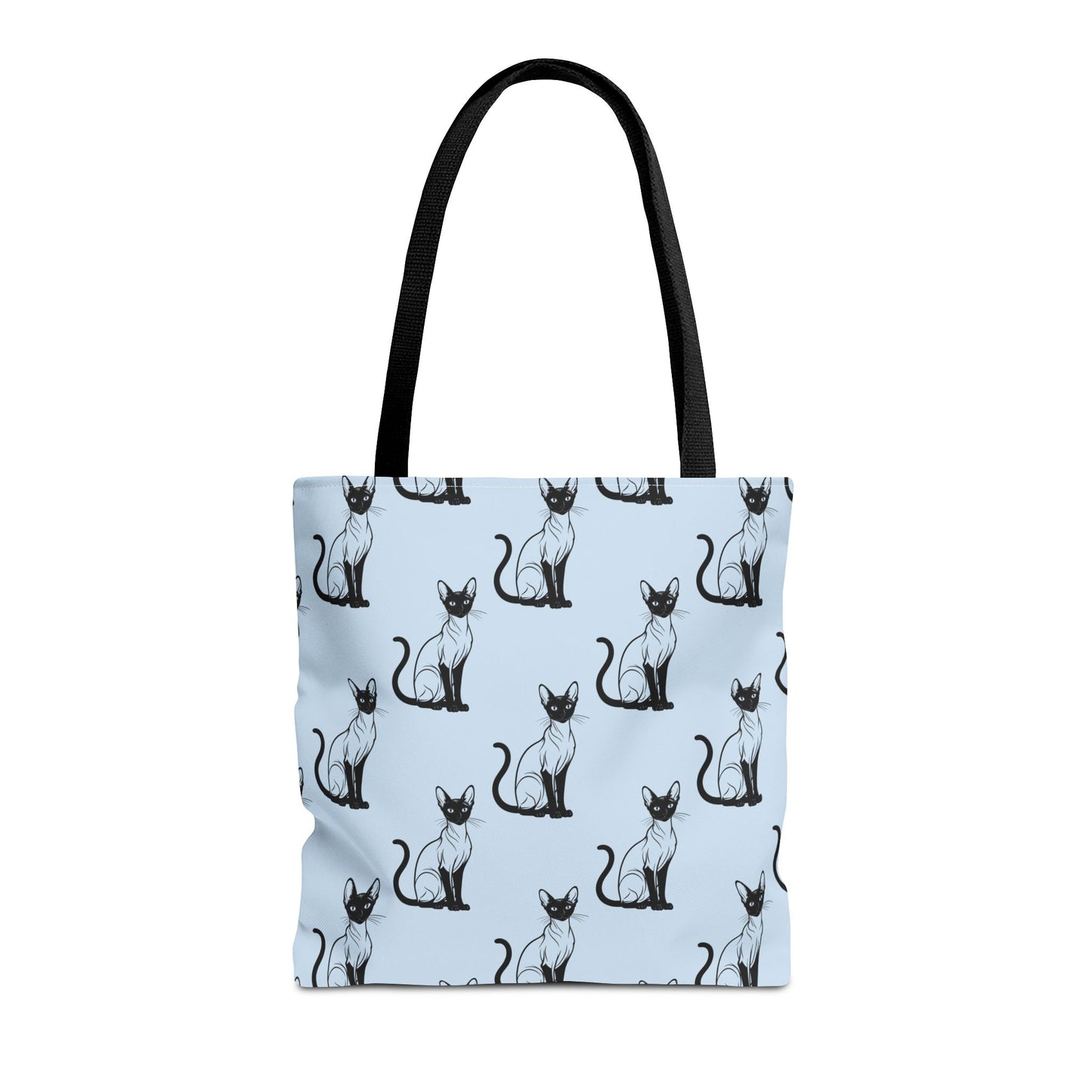 Siamese Charm – Ocean Breeze Canvas Tote Bag