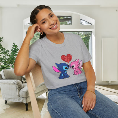 Stitch in Love 2 Adult Unisex Tshirt