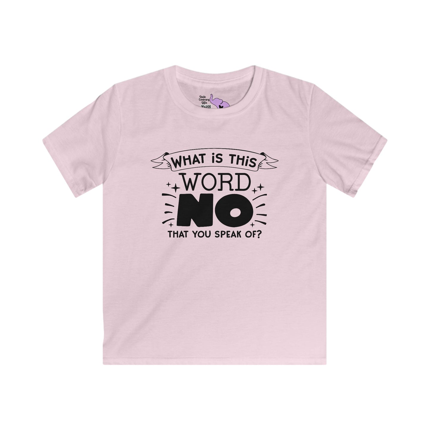 What Is This Word No That You Speak Of? Youth Softstyle Tee