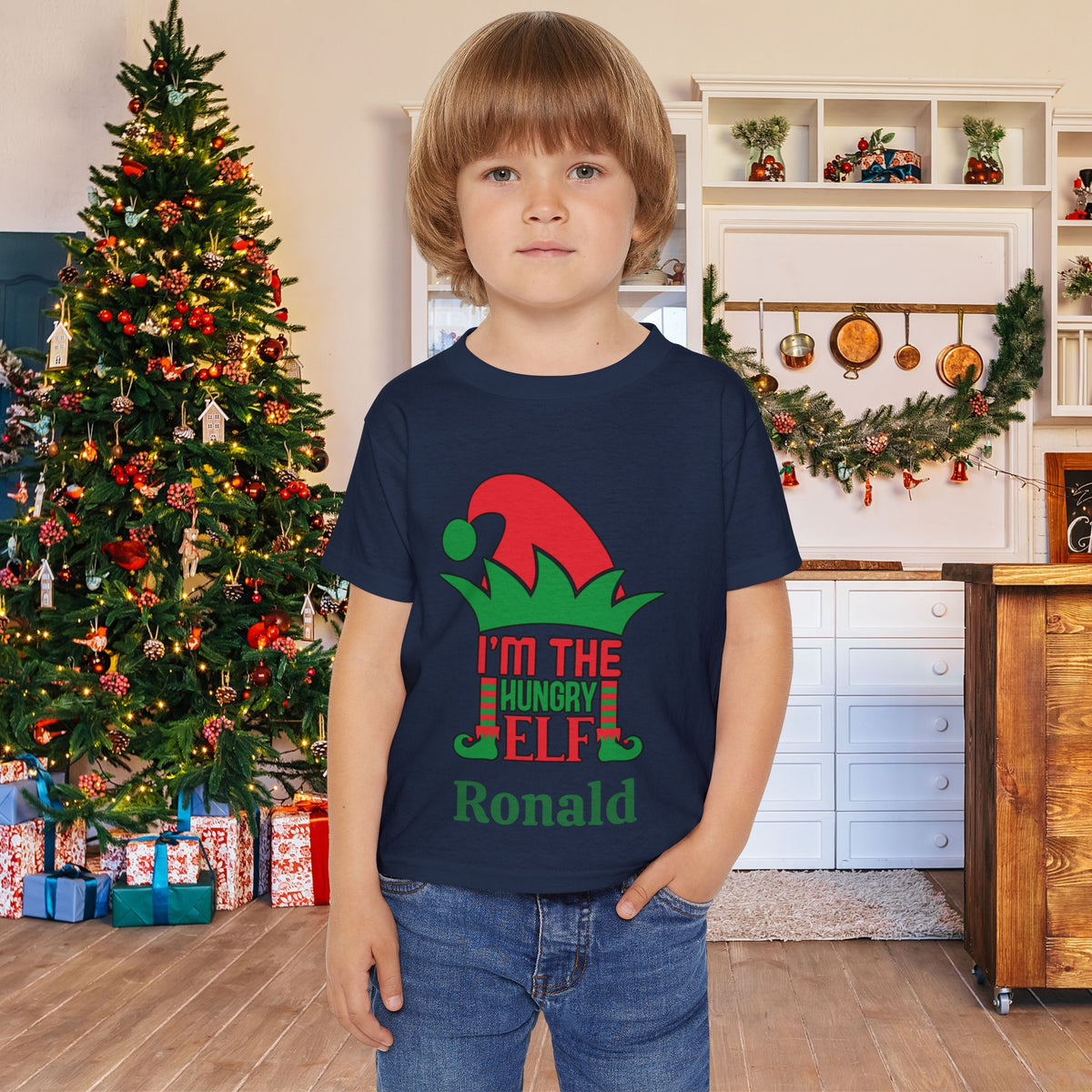 I'm The Hungry Elf Personalized Heavy Cotton™ Toddler T-shirt