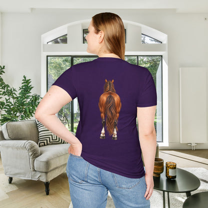 ""Front to Back Horse Lover Adult T-shirt