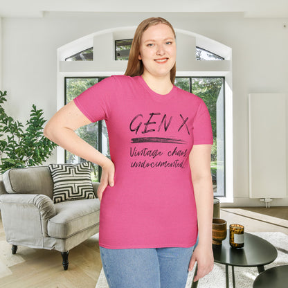 Gen X Vintage Chaos, Undocumented Adult T-shirt