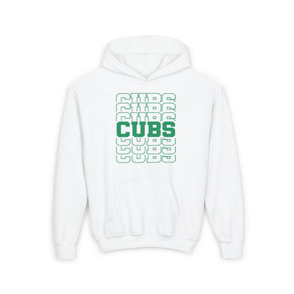 Cubs (Stacked) Mascot Youth Heavy Blend Hoodie