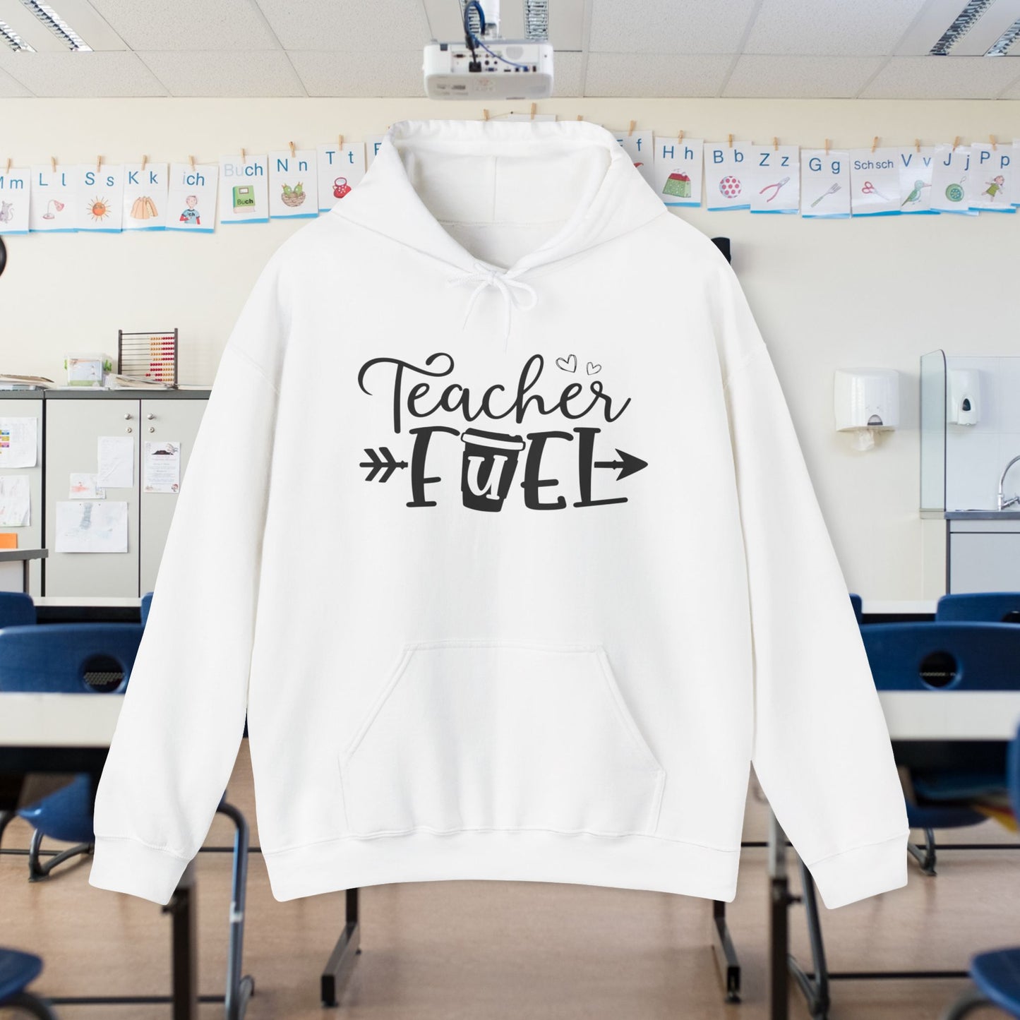 Teacher Fuel Heavy Blend™ Hooded Sweatshirt