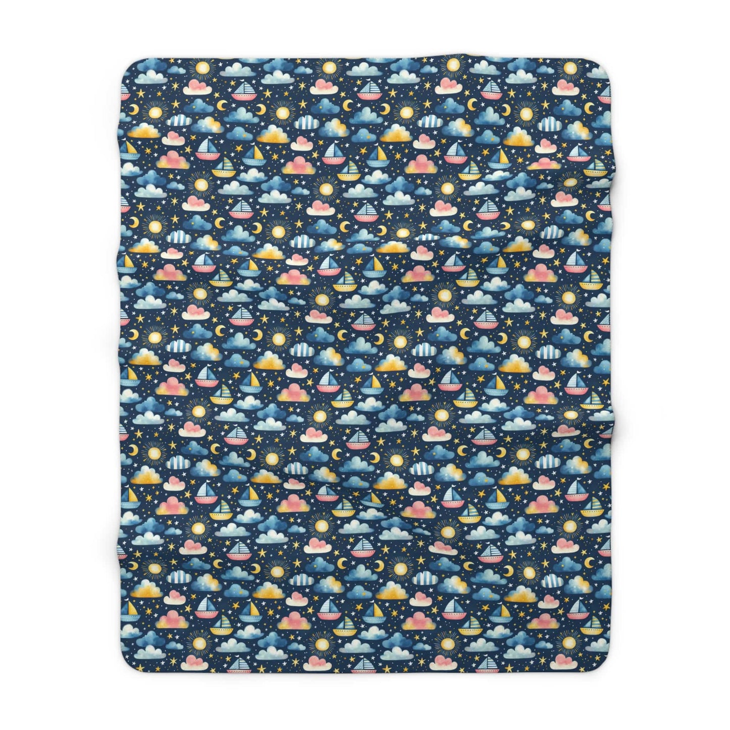 Night Sail Dreams Fleece Blanket