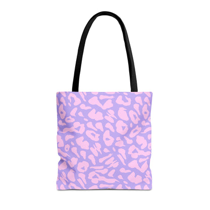 Cotton Candy Cheetah Print Canvas Tote Bag