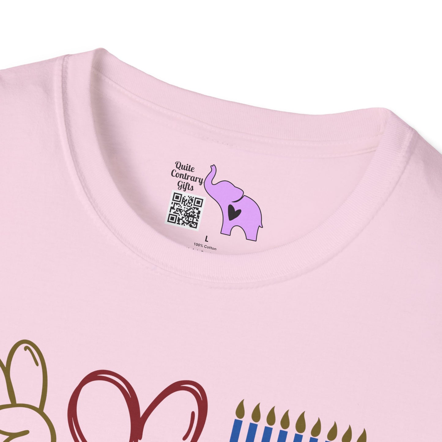 Peace Love Hanukkah Adult T-shirt