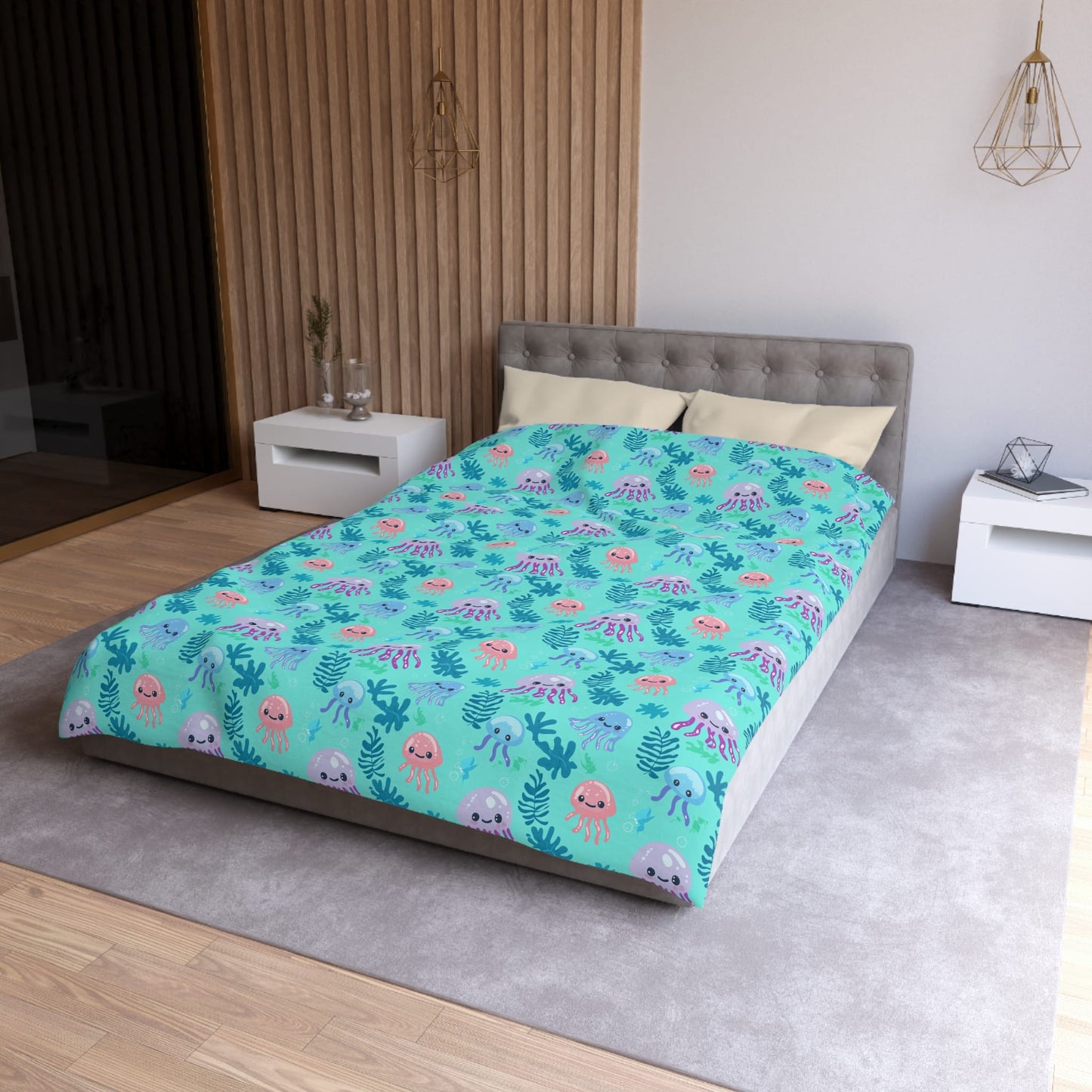 Jellyfish Daydreams Microfiber Duvet Cover