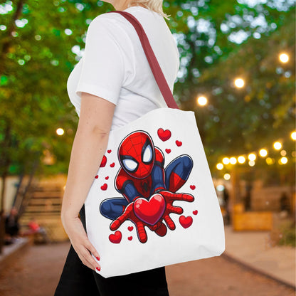 Valentines Spiderman Tote Bag