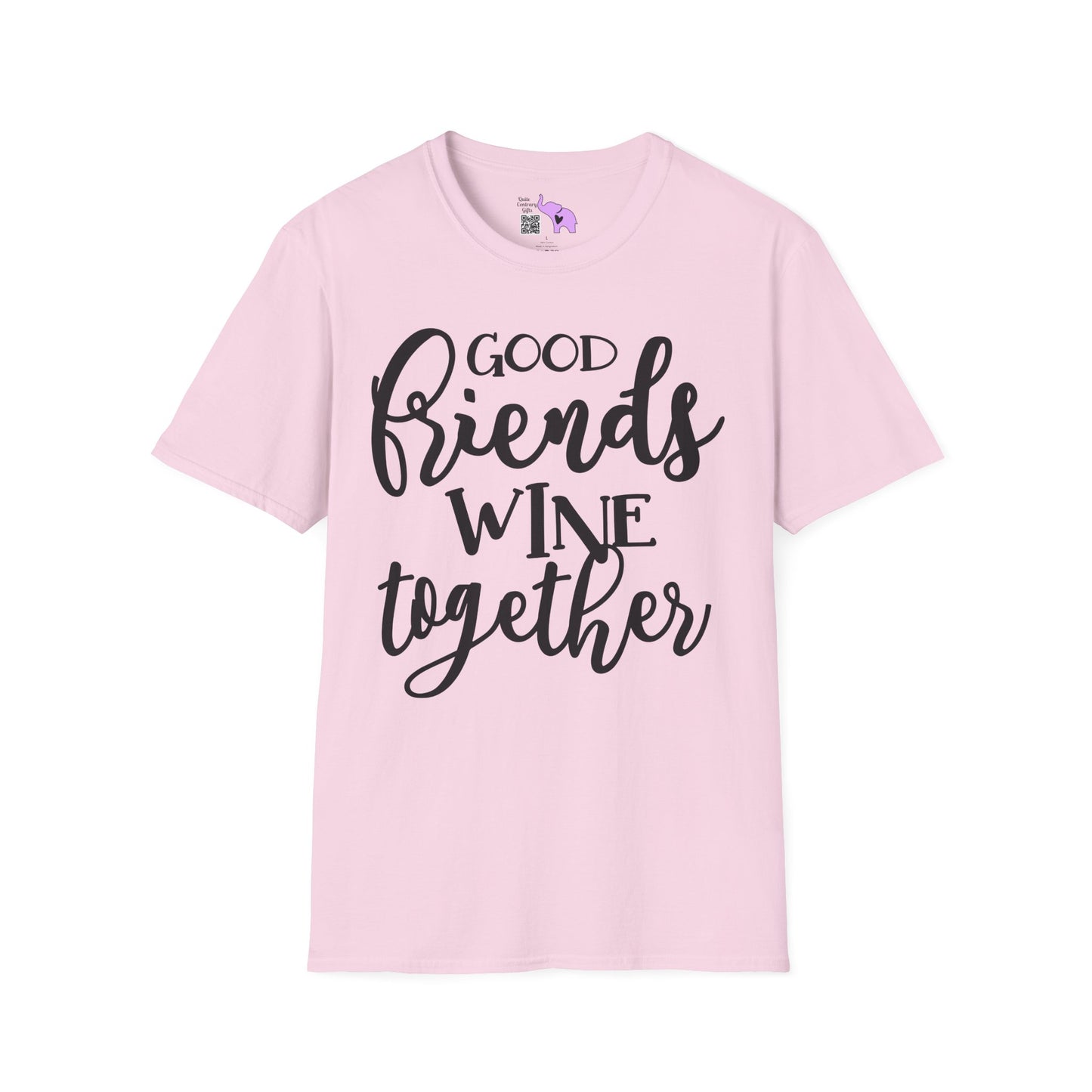 Friends Wine Together Adult T-shirt